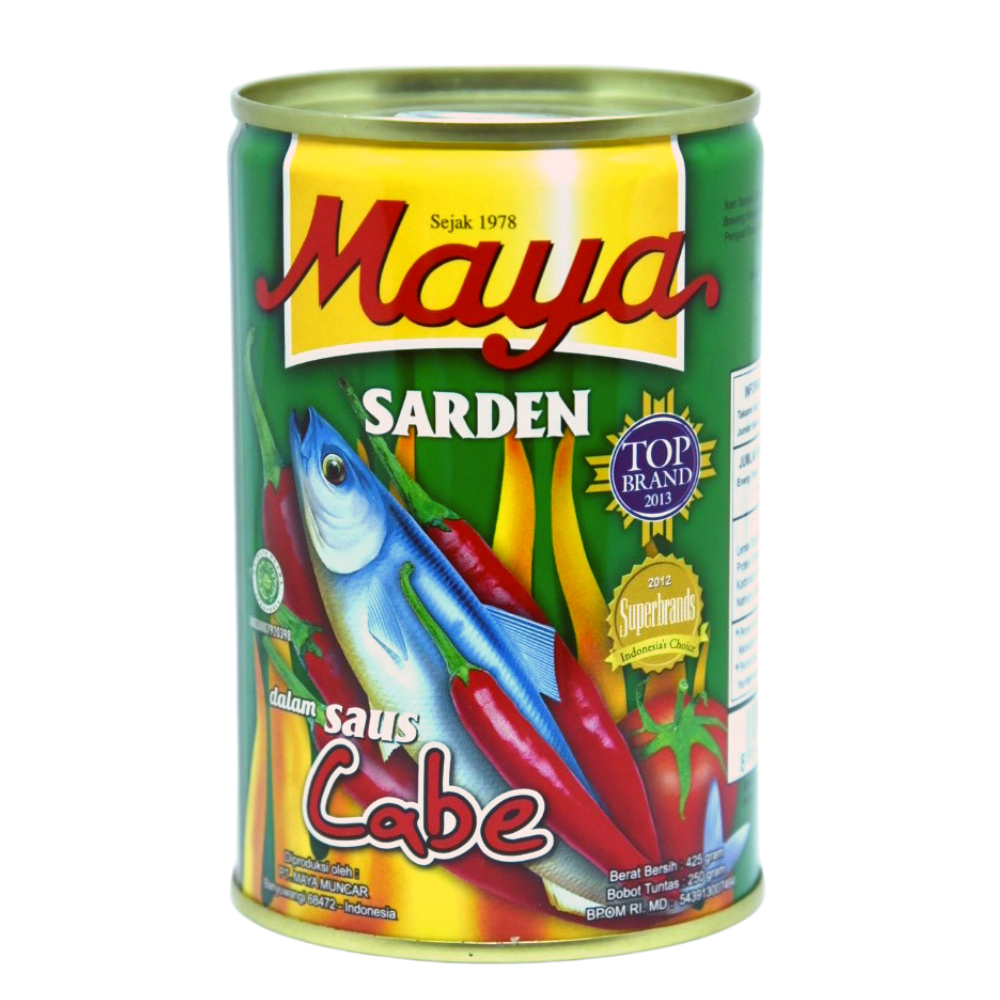 

maya sarden saus cabai - sarden maya pedas