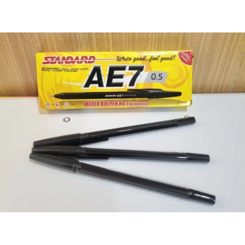 

pulpen standard AE7 hitam 1 pack