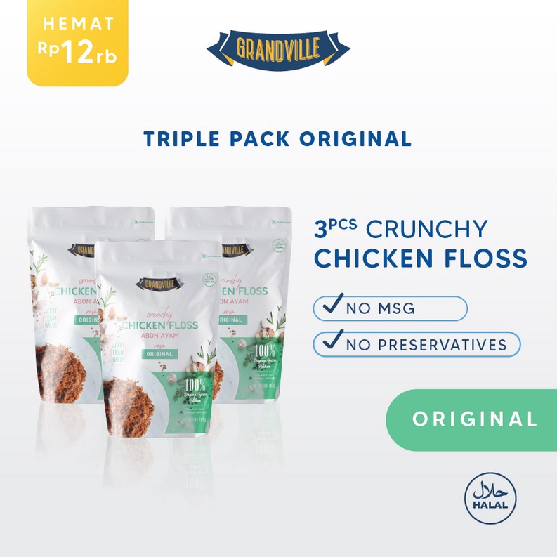 

Grandville Abon AYAM Crunchy Triple Pack Original