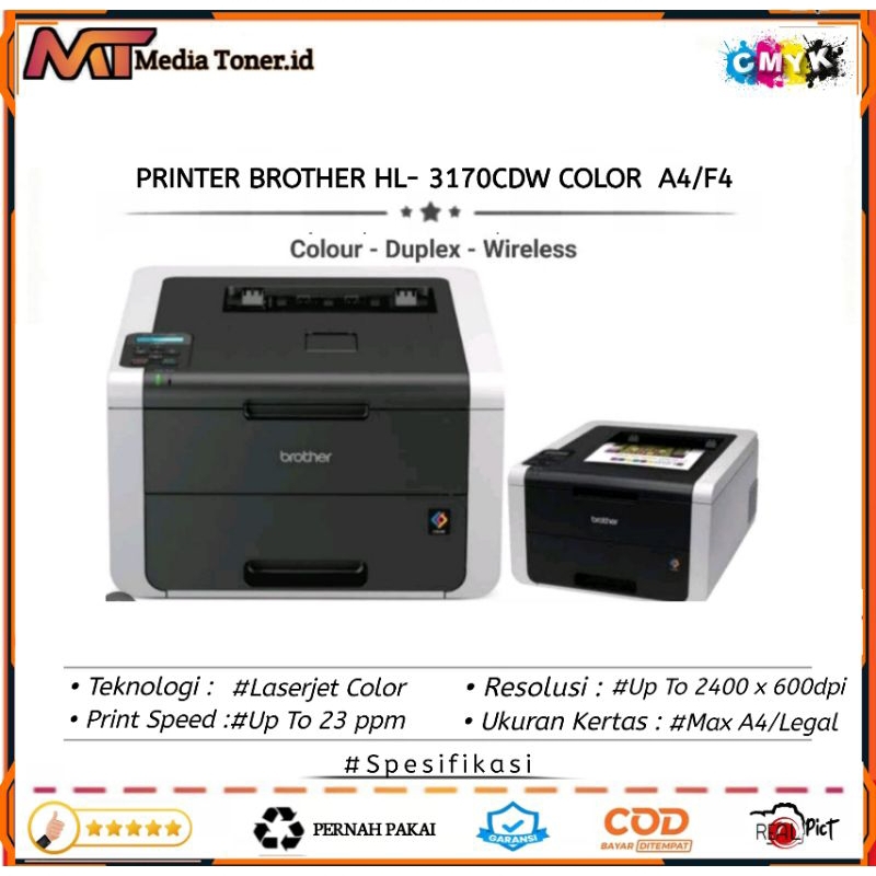 Printer Brother HL-3170CDW Print duplex wireless Color