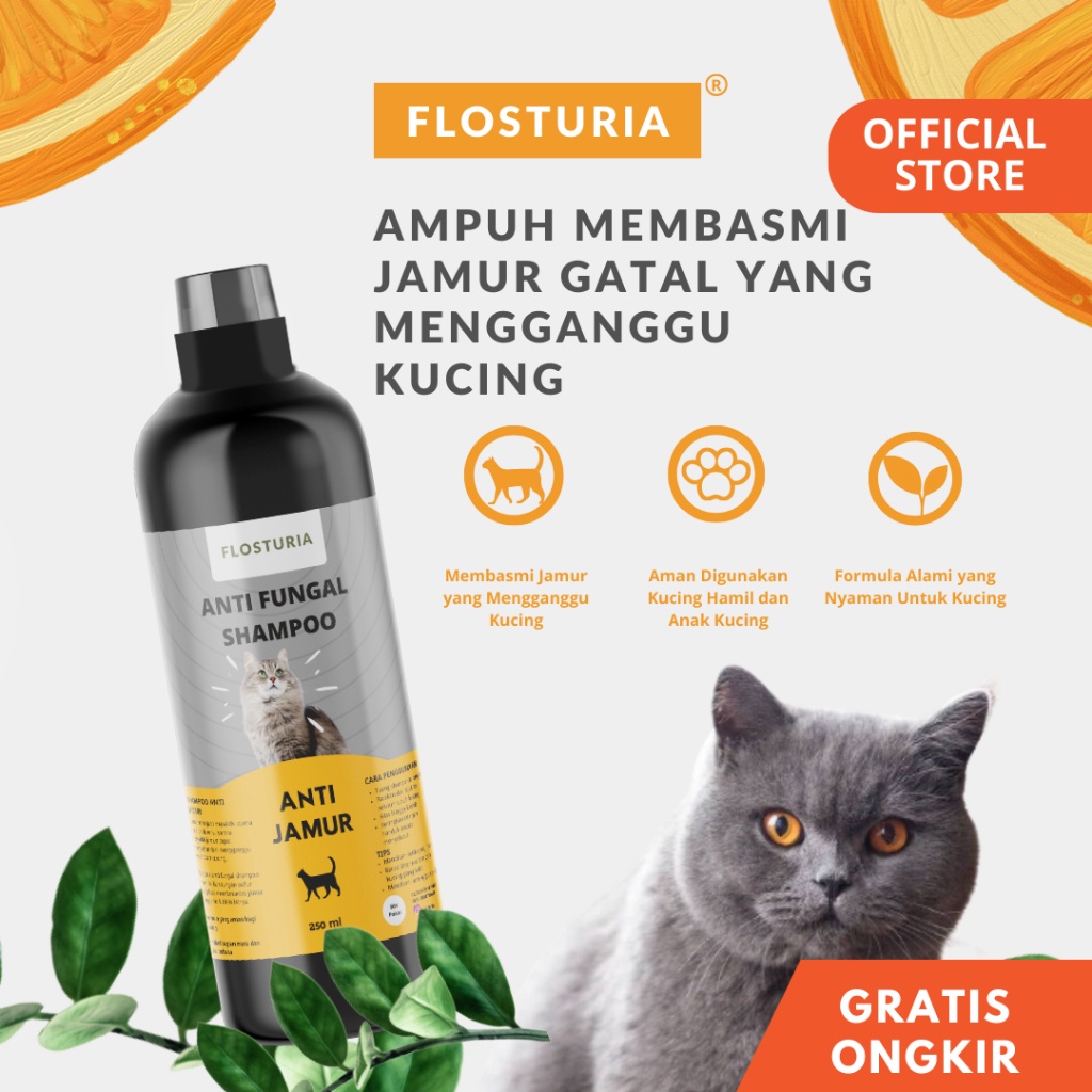 1212 COD Shampo Kucing Ampuh Jamur Degreaser dan Ringworm 25 ml Flosturia Anti Fungal Bisa Untuk Kit