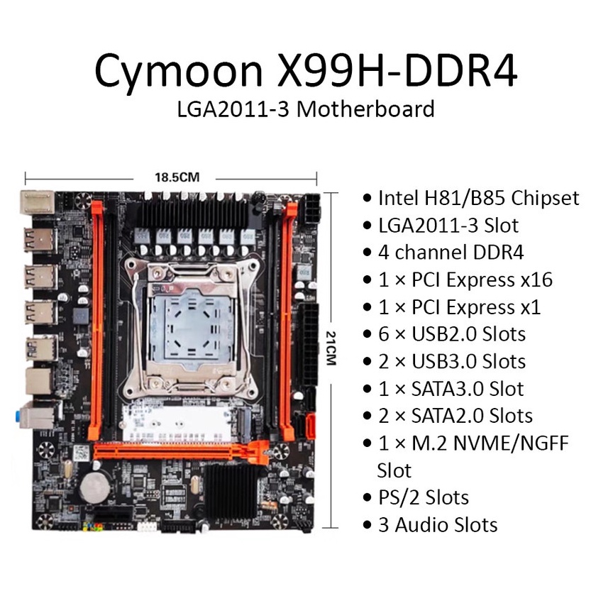 Special Pr Cymoon X99 Motherboard LGA 2113 DDR4 Mainboard Mobo USB3 SATA3