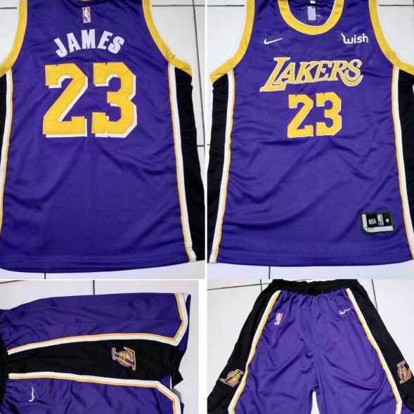 Arrival  Jersey Basket NBA Lakers Ungu Lebron James
