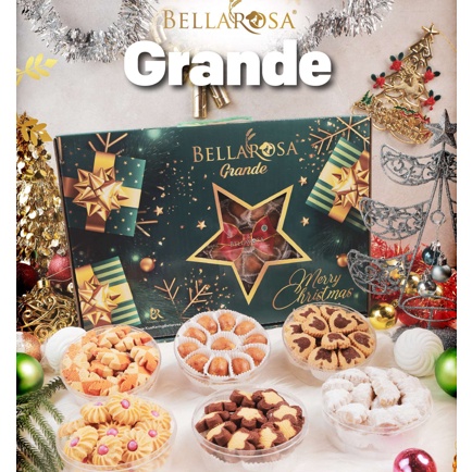 

Hampers Natal Paket Bellarosa kue kering premium Grande Christmas gas