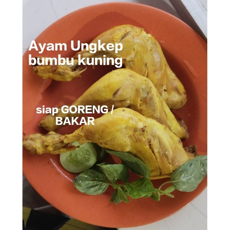 

Paha ayam ungkep bumbu kuning frozzen food siap goreng/bakar