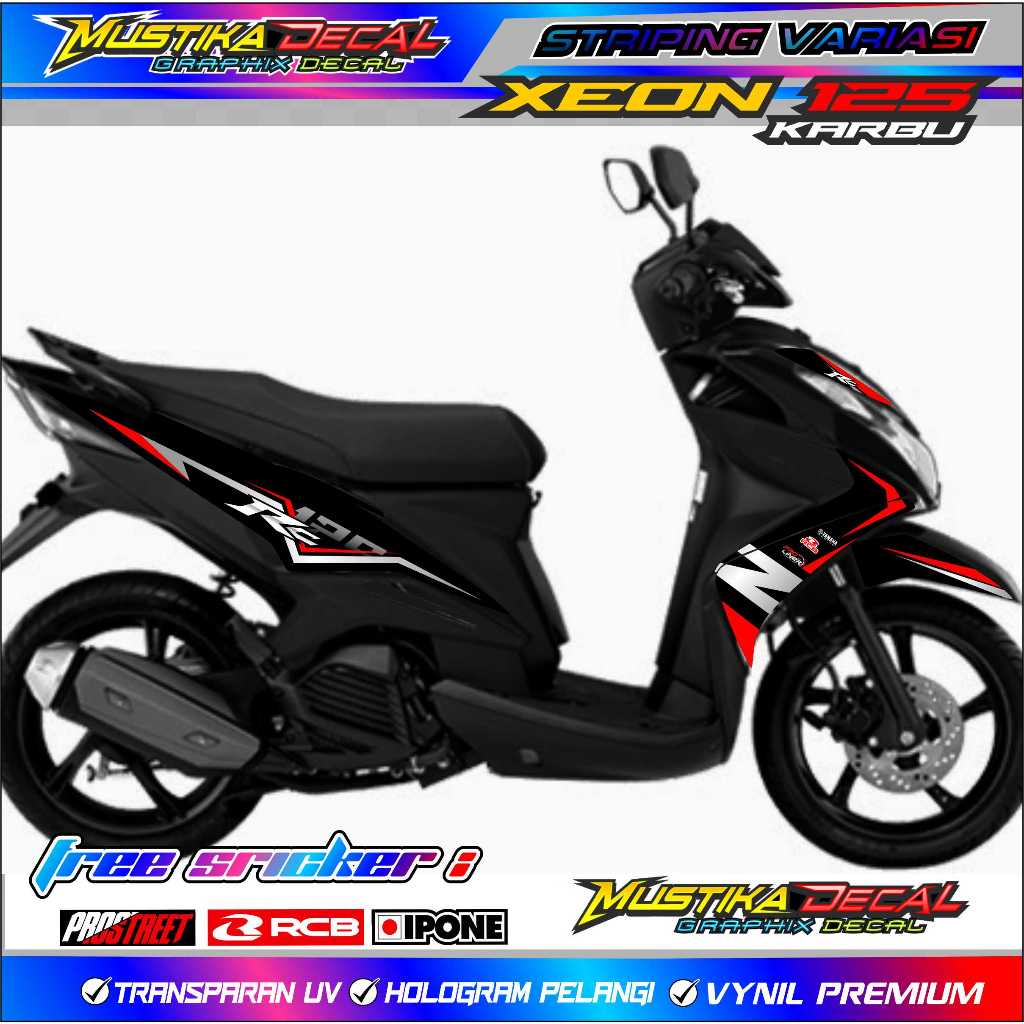 STRIPING VARIASI YAMAHA XEON 125 KARBU / STICKER LIST MOTOR YAMAHA XEON 125 KARBU