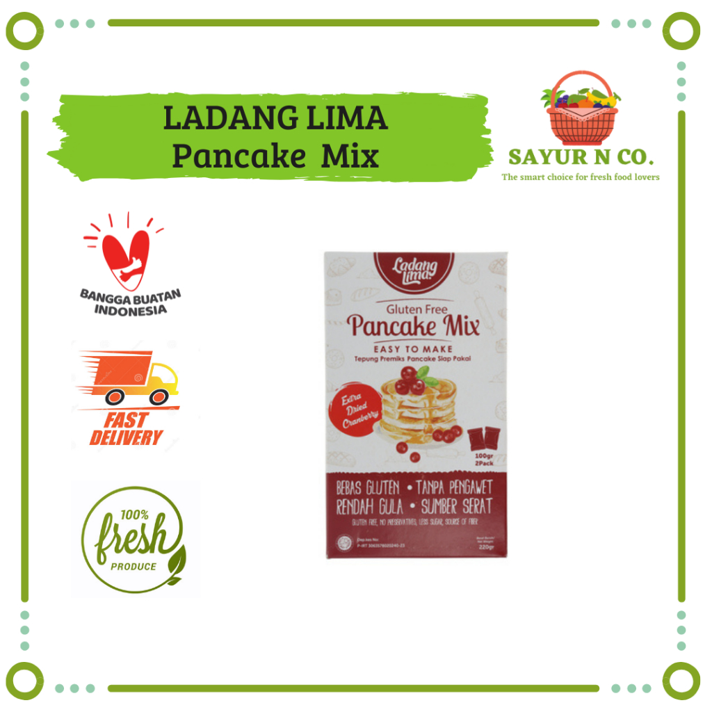 

LADANG LIMA Gluten Free Pancake Mix 220gr | Sayur N Co Bekasi