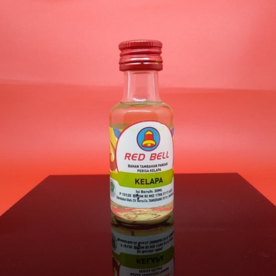 

RED BELL ESSENCE KELAPA 30ML, KEMASAN BOTOL BELING U/ MAKANAN/MINUMAN