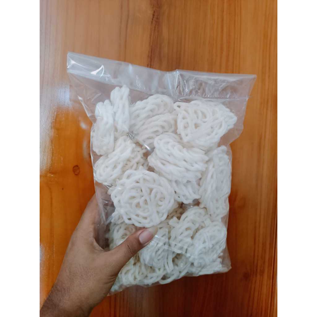 

Krupuk putih siap makan isi 45