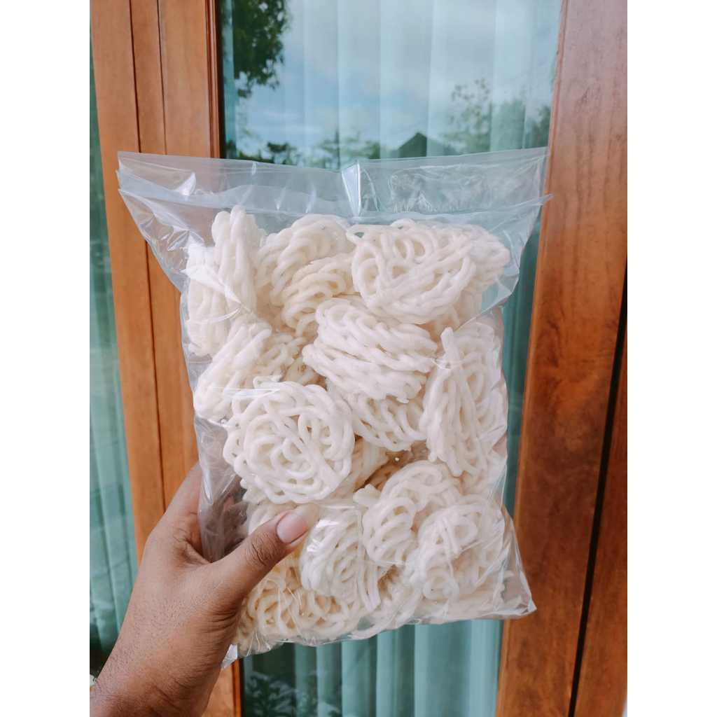 

KRUPUK MAWAR PUTIH MATANG SIAP MAKAN ISI 45 BIJI