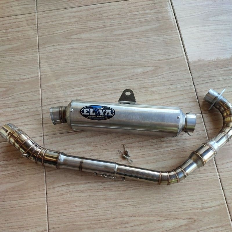 knalpot racing model dos Muffler by ELYA original leher boom tiger cb gl pro megapro knalpot custom