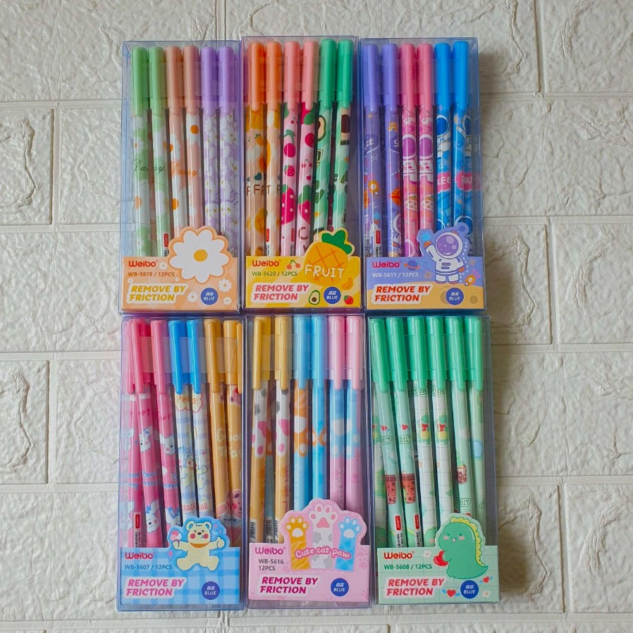 

Pulpen Hapus Tinta Biru (12pcs)