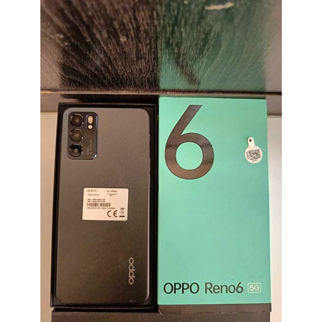 Oppo Reno 6 5G Ram 8/128 GB SECOND FULLSET GARANSI