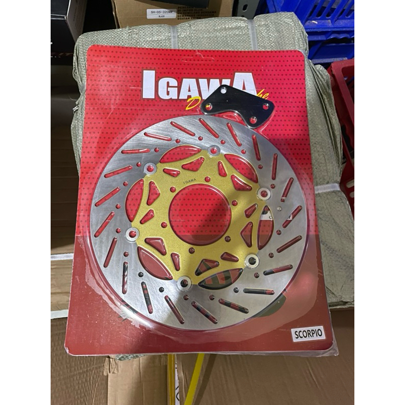 Disc depan lebar 300mm variasi bulat pnp scorpio/scorpio z