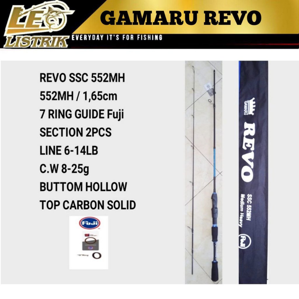 JORAN SPINNING CASTING CARBON SOLID  GAMARU REVO 502 150CM 6-14LB JORAN PANCING TERLARIS JORAN CASTI