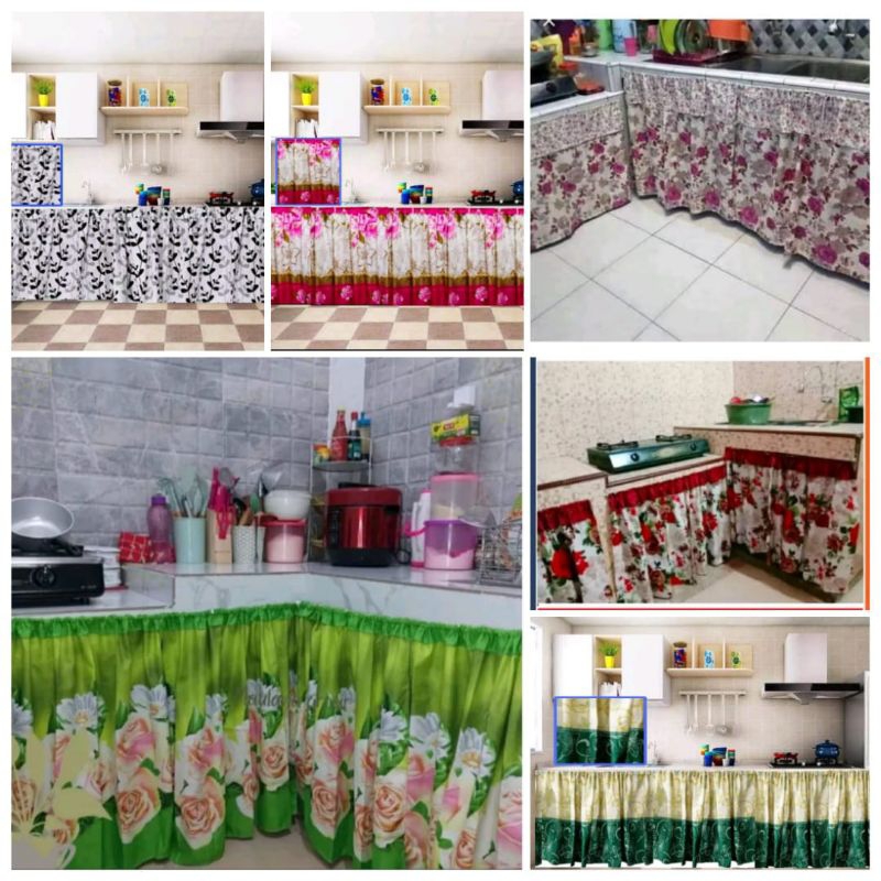 GORDEN KOLONG DAPUR BERKUALITAS/GORDEN KOLONG DAPUR MURAH/GORDEN KOLONG DAPUR MOTIF BUNGA