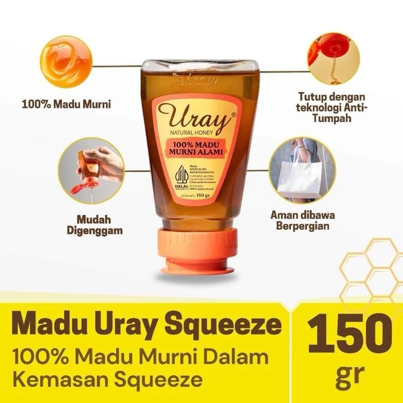 

URAY NATURAL HONEY 100% MADU MURNI ALAMI 150gr