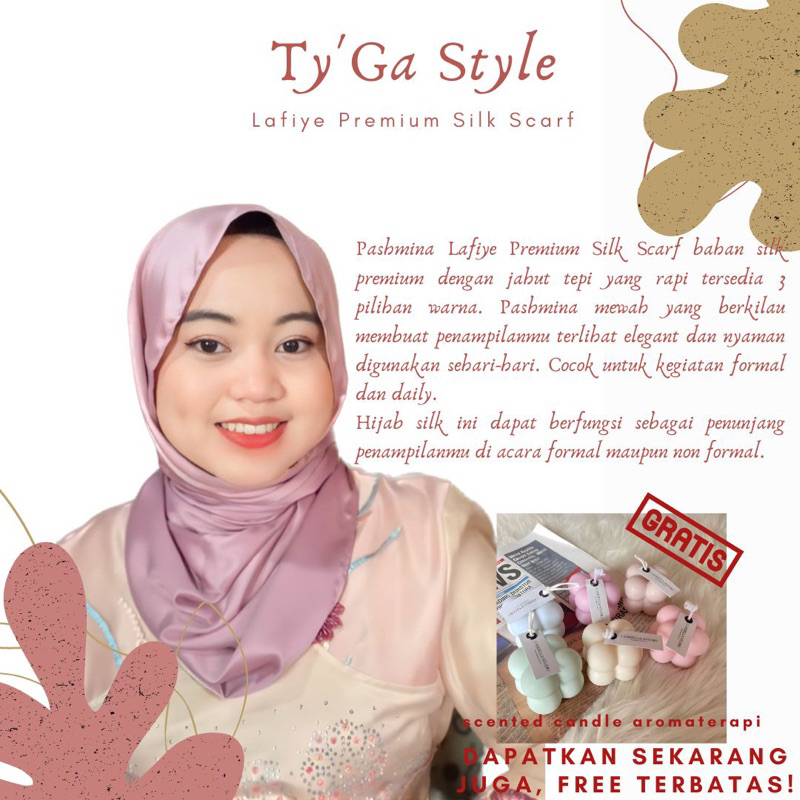 Lafiye Premium Silk Scarf