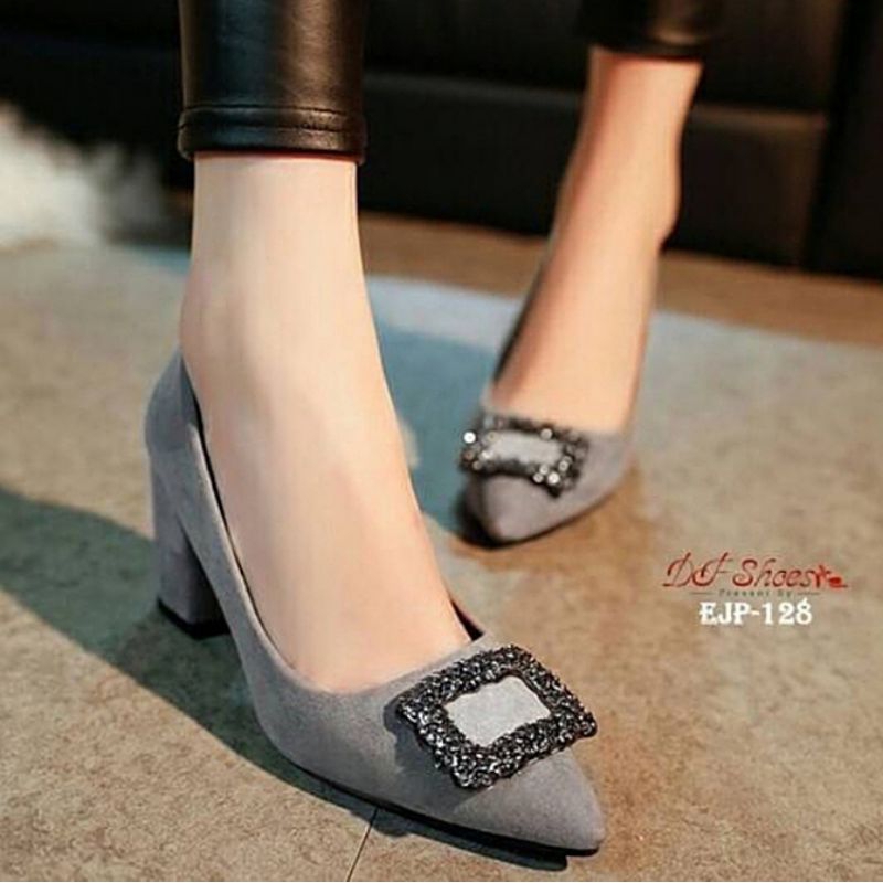 sepatu heels wanita | heels hak tahu 7 cm