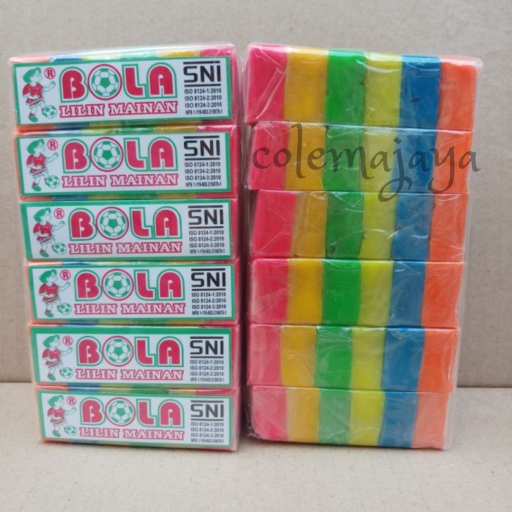 MAINAN MALAM/MAINAN LILIN||Plastisin Malam DIY Merk Bola - Mainan Edukasi Mainan Anak Jadul Edukasi 