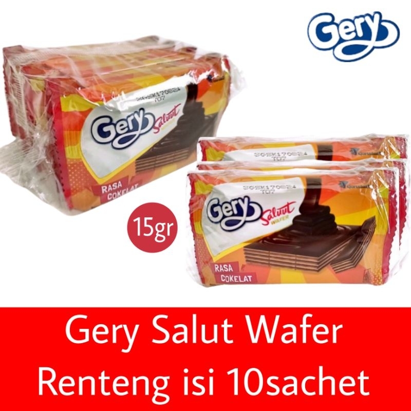 

Gery Salut Wafer coklat renteng isi 10pc