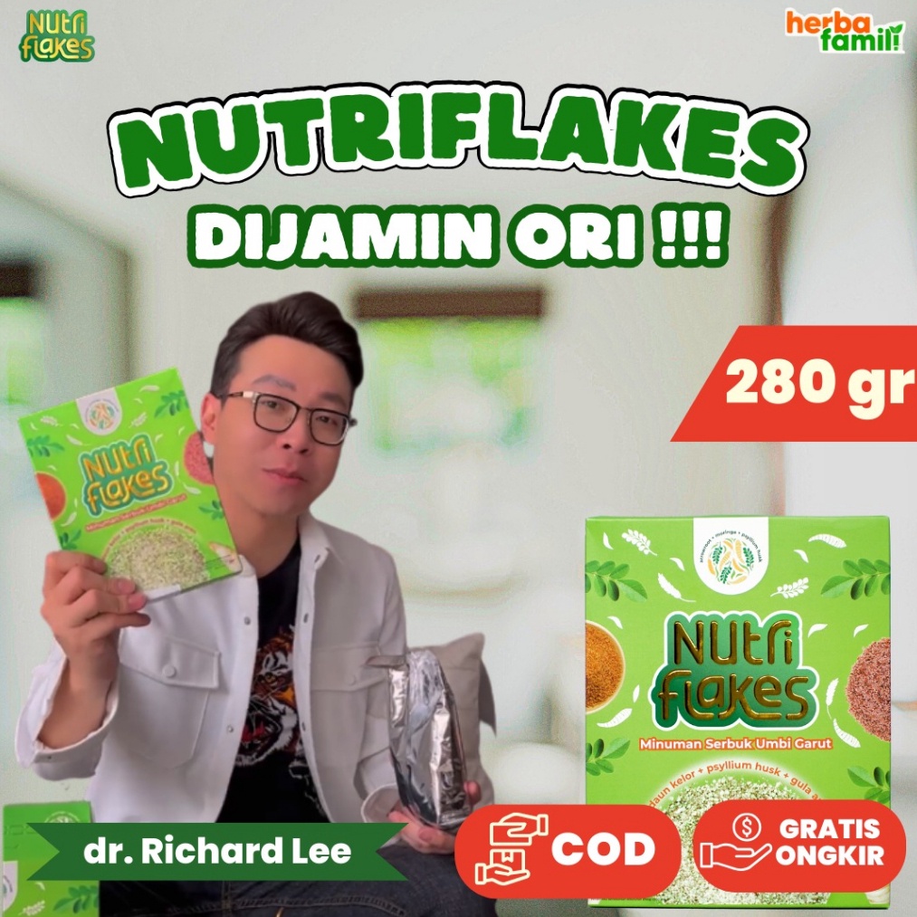 Terbaru Nutriflakes Sereal Umbi Garut Obat Asam Lambung Atasi Maag Mag Gerd Original Makanan Diet Isi 28gr