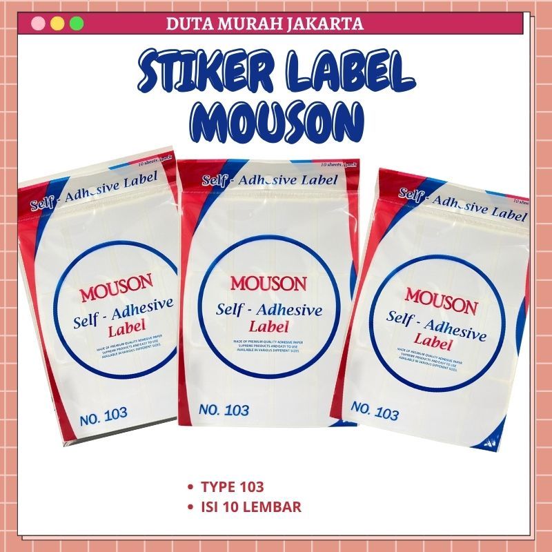

Label Stiker Sticker Self Adhesive Labels Stiker Tempel No 103 Label Buku Isi 10 Lembar DMJ