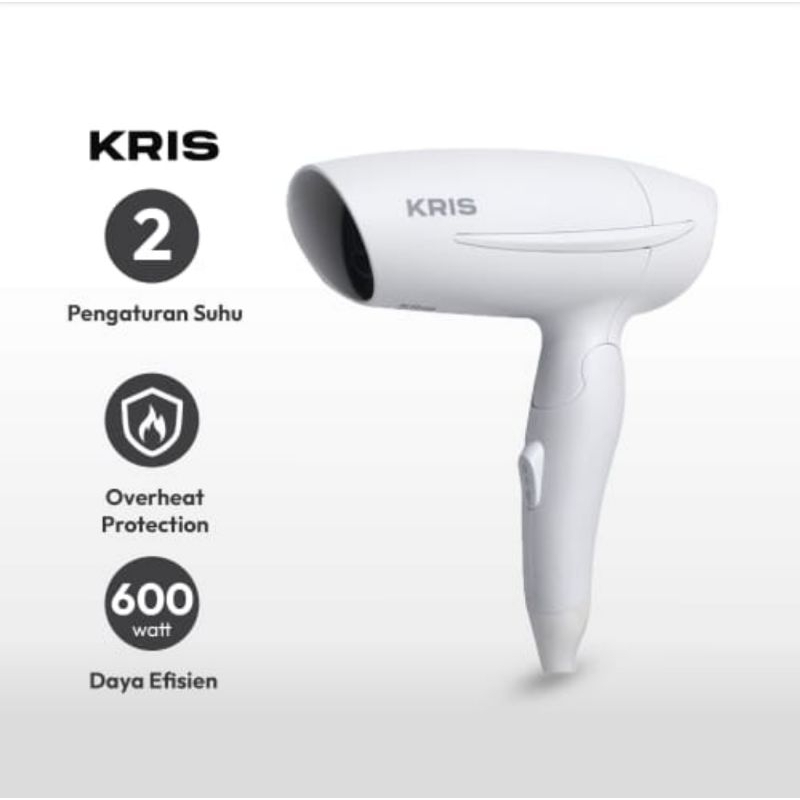 Kris Hair Dryer Travel 600 Watt