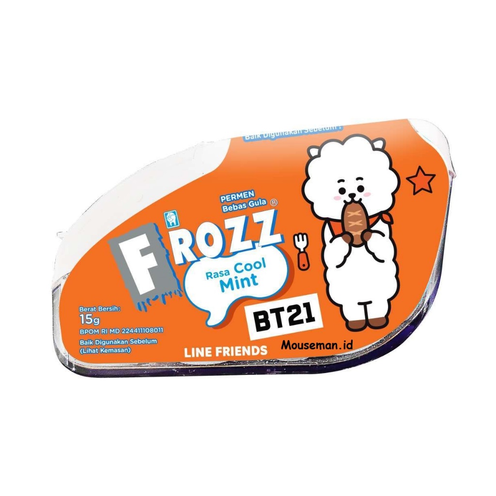 

Permen BT21 Bebas Gula FROZZ Rasa Cool Mint 15gr