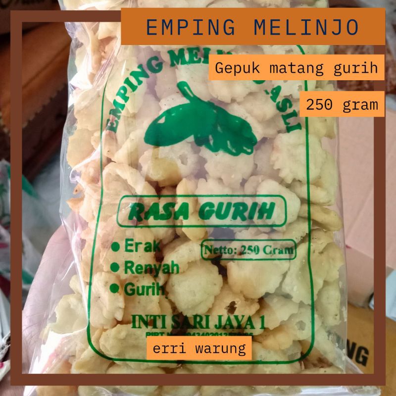 

Emping melinjo gepuk gurih 250 gram