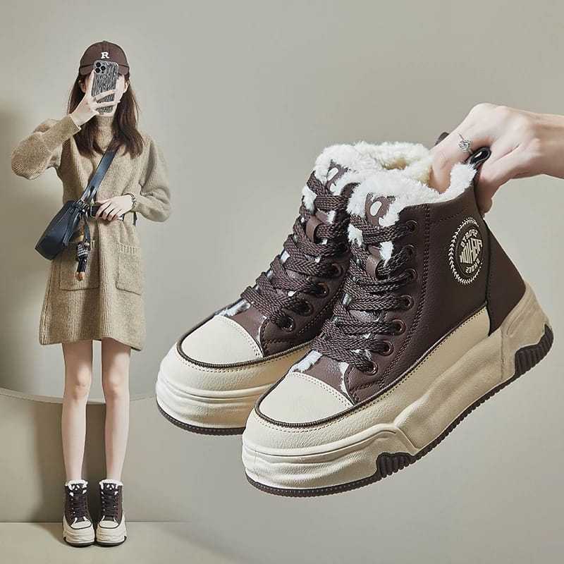 Sepatu Wanita Boots Fashion Sneakers Import Korea