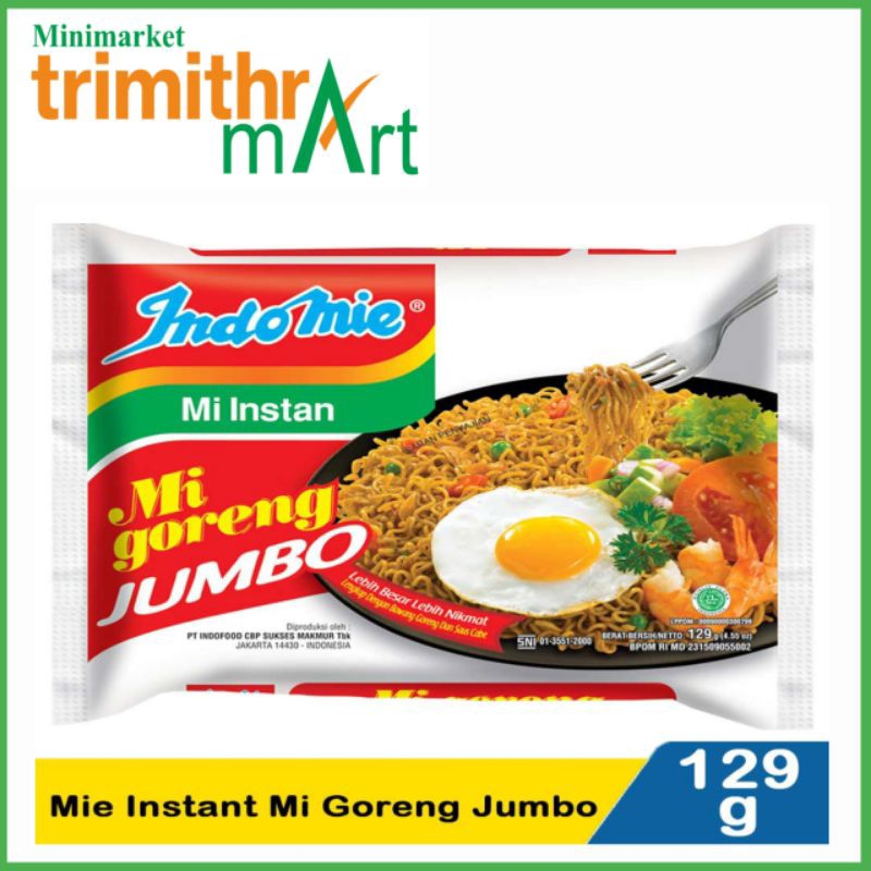 

MIE INDOMIE GORENG JUMBO @129G