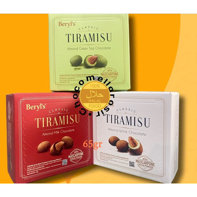 coklat beryl's classic tiramisu 65g