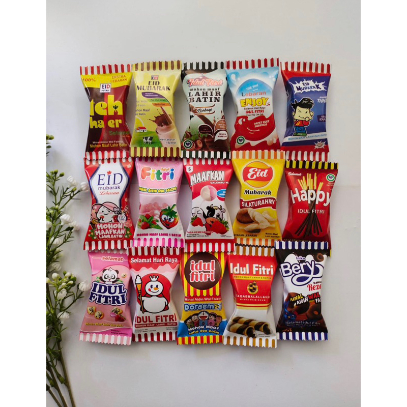 

Amplop THR PERMEN EDISI SNACK Amplop Lebaran Eid Mubarak Isi 10 pcs Angpao Idul Fitri Lebaran THR