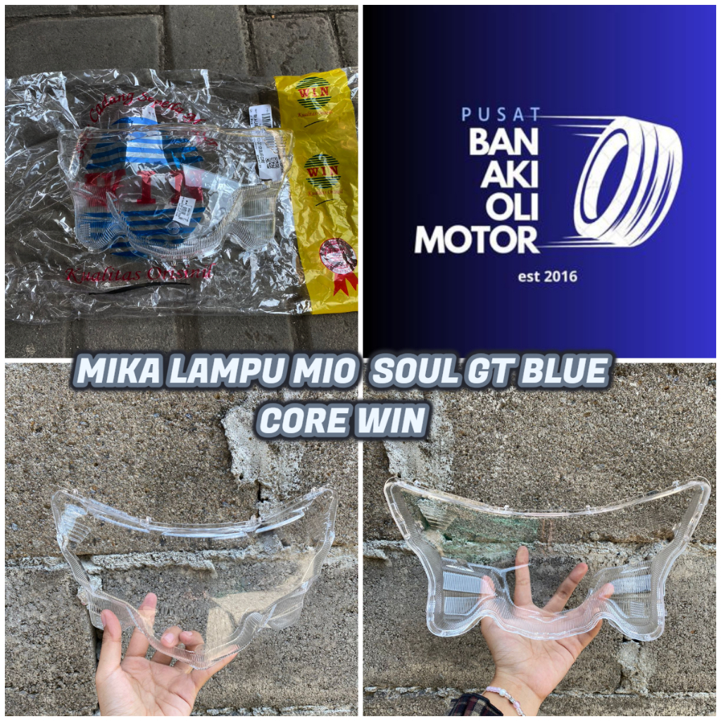 MIKA LAMPU DEPAN MIO SOUL GT 125 WIN || MIKA KACA LAMPU DEPAN / HEADLAMP MIO SOUL GT 125 BLUE CORE W