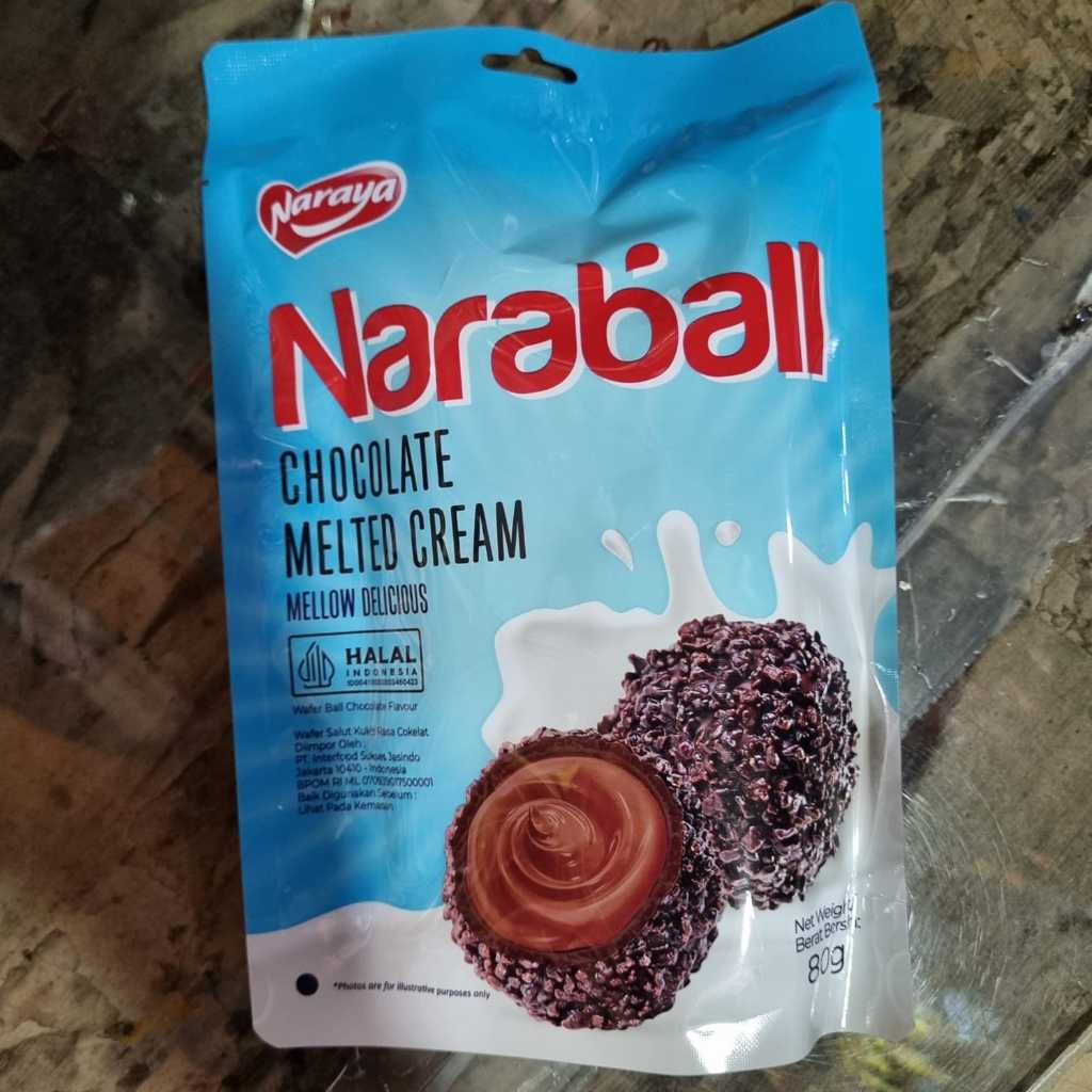 

Naraya Naraball Coklat Bola Aneka Rasa Pak 80gram isi 8 an