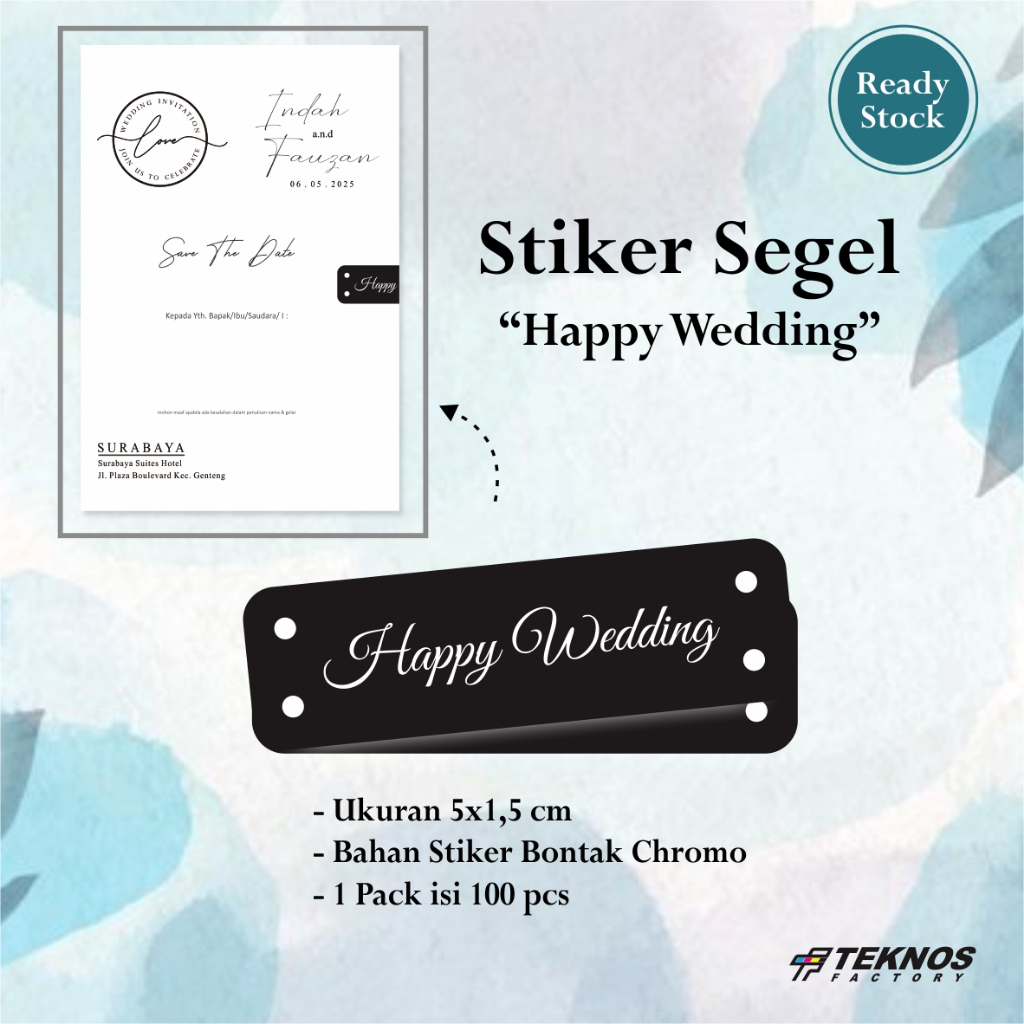 

STIKER SEGEL UNDANGAN BAHAN BONTAQ - STIKER HITAM PUTIH