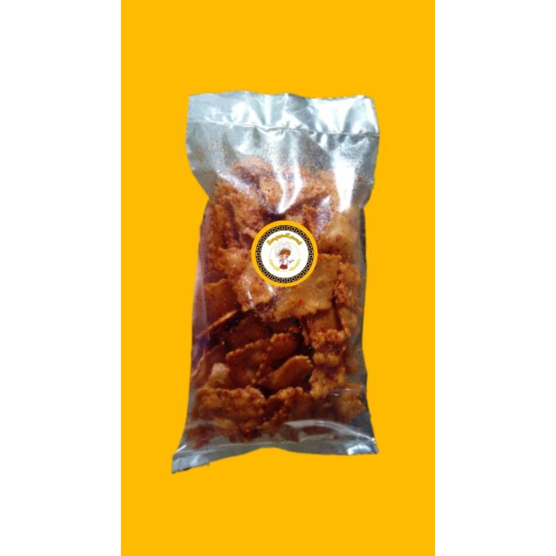 

kripik bawang pangsit pedas