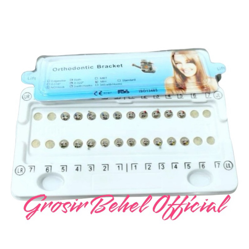 BRACKET COMFORT MINI ROTH KHUSUS BEHEL PERAWATAN DAN MERAPIKAN GIGI. BRACKET ROTH ORTHODONTIC USA