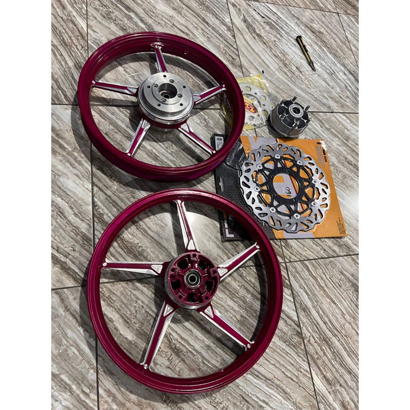 VELG VIXION BUBUT PAKET LENGKAP
