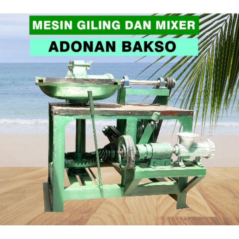 Mesin Mixer dan Giling Bakso Type Wajan Uk 70 cm TERMURAH