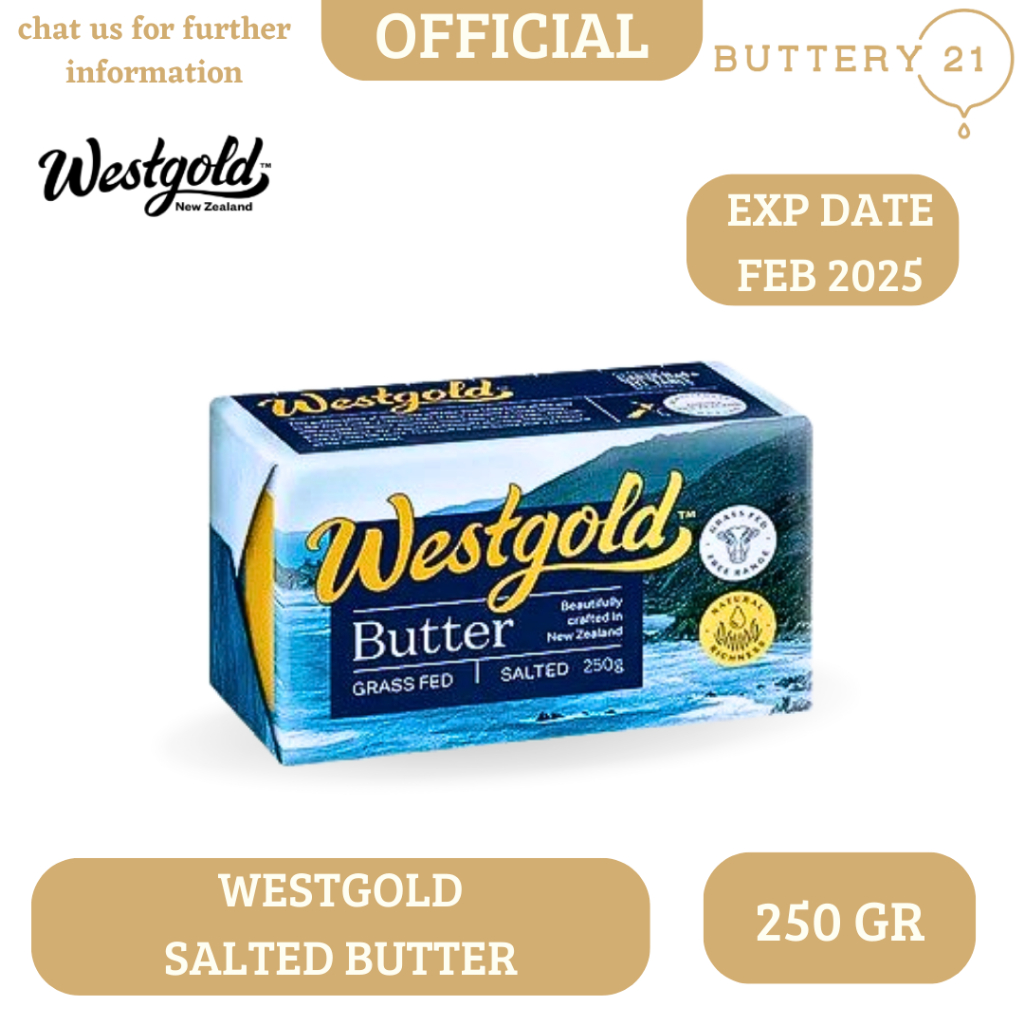 

WESTGOLD SALTED BUTTER 250 GR NEW ZEALAND