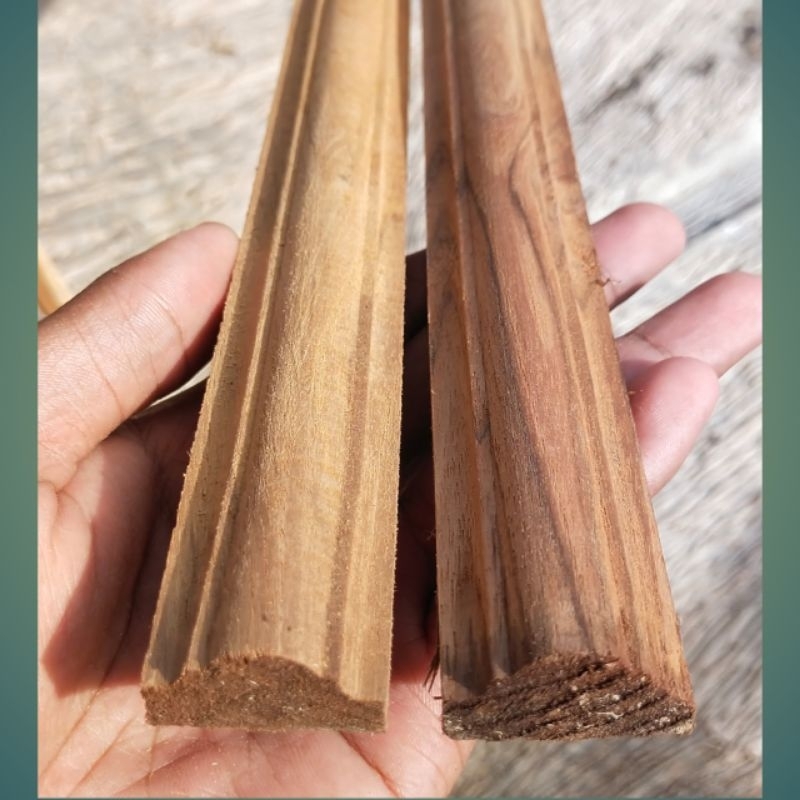 List Profil / Wall Moulding Kayu Jati L:3cm P:200cm