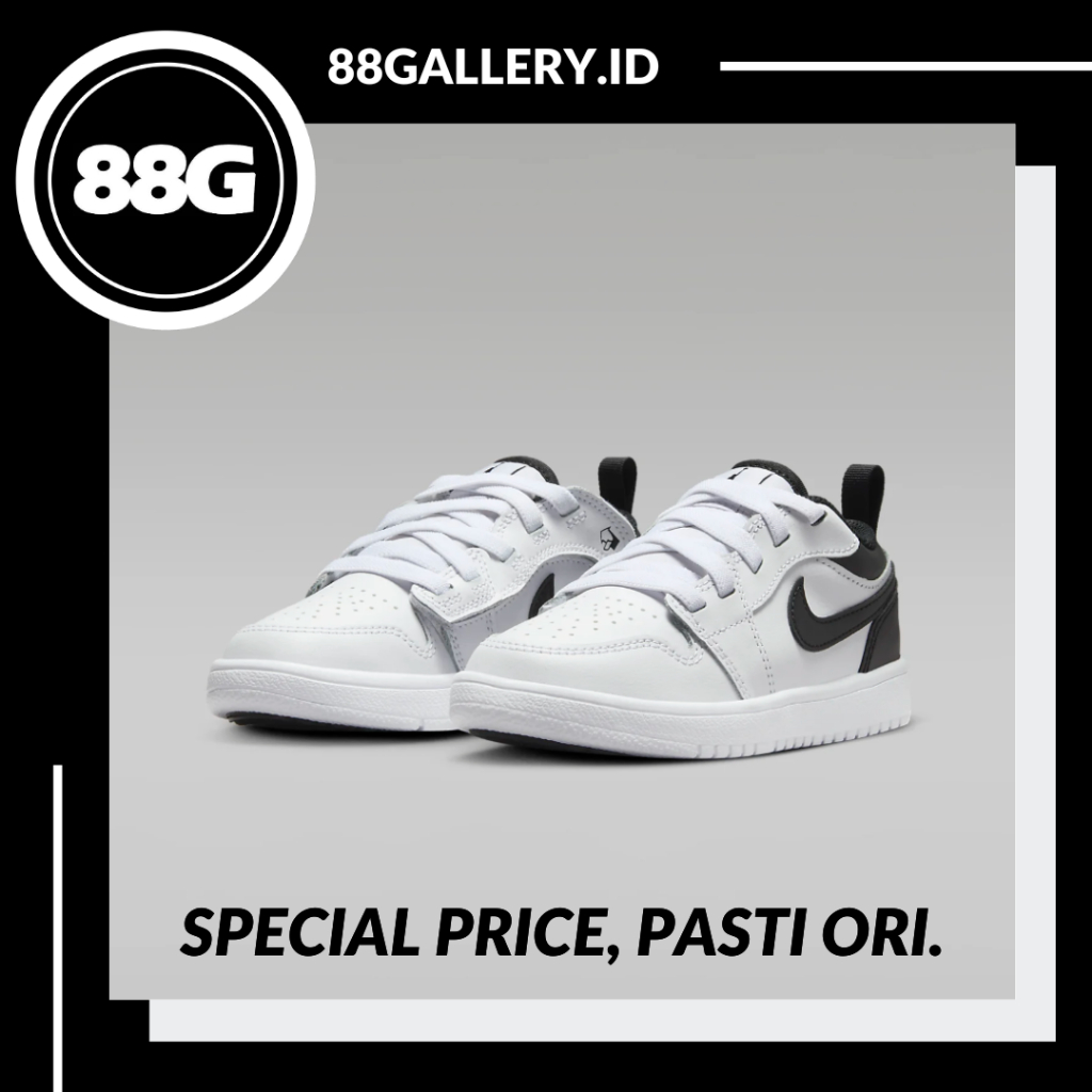 Air Jordan 1 Low White Black Kids