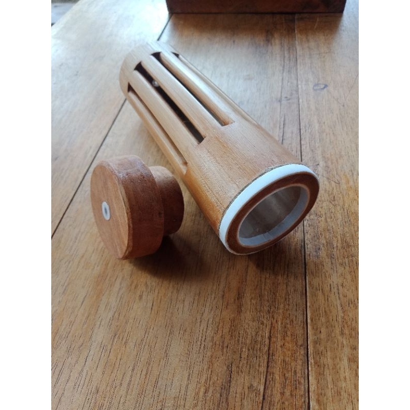 bumbung jangkrik aduan / kandang jangkrik bambu bulat 1 pcs / kandang jngkrik bambu unik