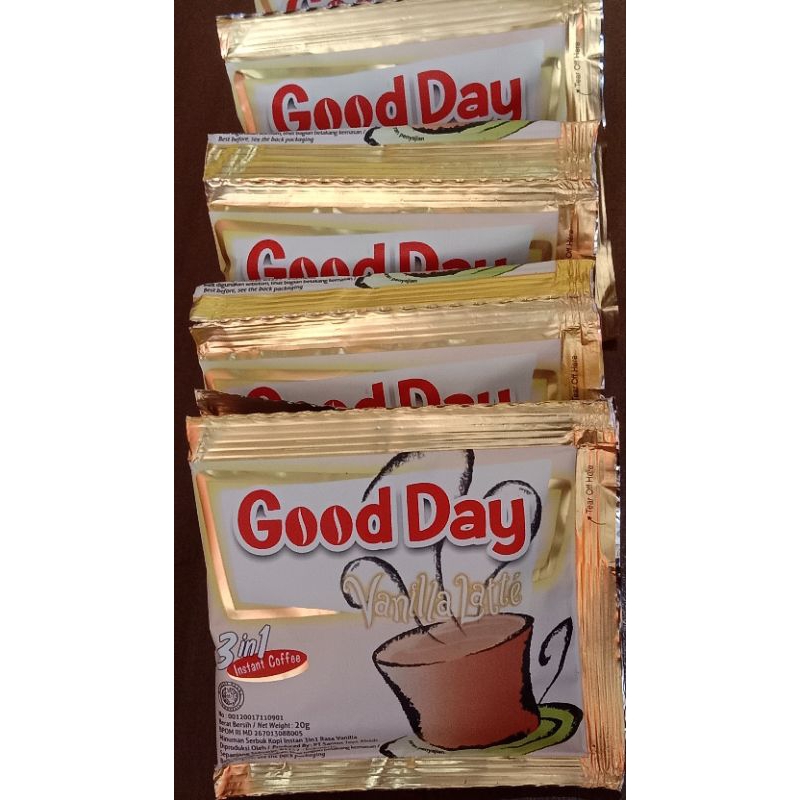 

GOOD DAY KOPI INSTANT 3 IN 1 VANILLA LATTE RCG 10X20 GRAM