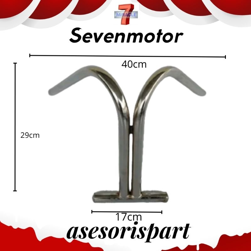 Stang Costum Chopper Bobber Skull Bratstyle Setang Motor Universal