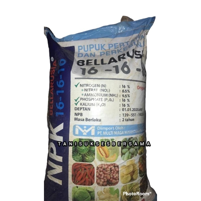 pupuk npk bellarusia 16 16 16 50 kg
