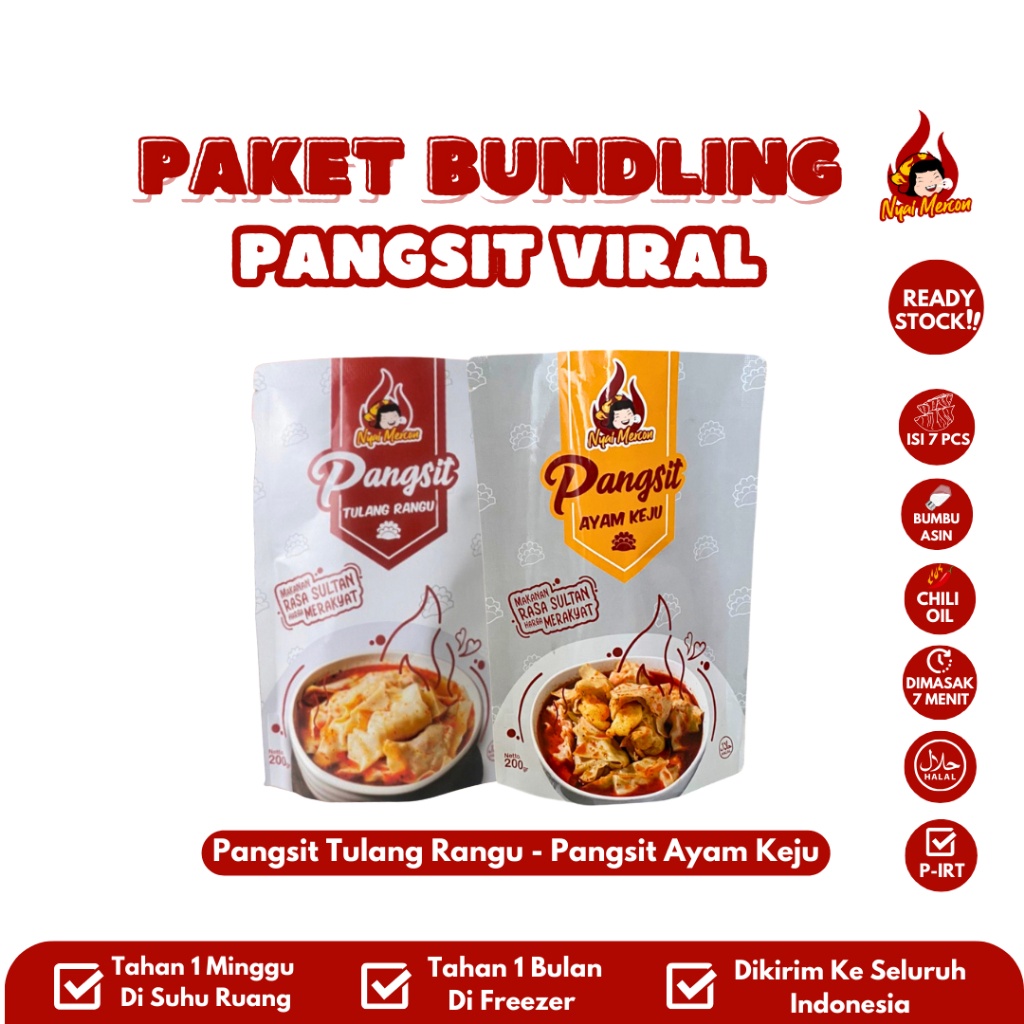 

FLASH SALE PAKET PANGSIT NYAI MERCON TULANG RANGU AYAM KEJU