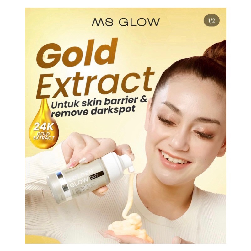 MALL golden glow facial wash ms glow  sabun golden ms glow  face wash ms glow gas